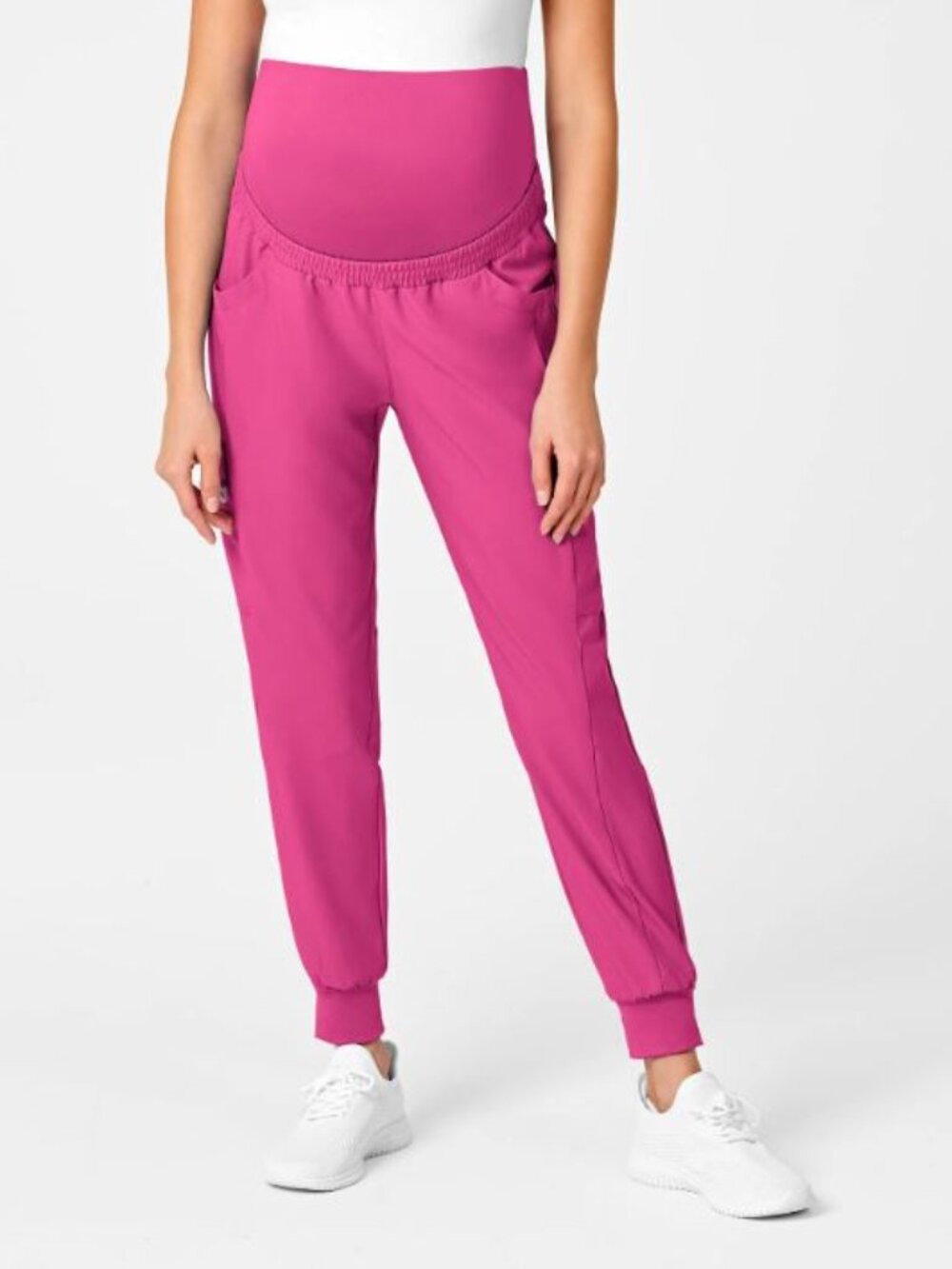 WonderWink Size 3X Maternity Jogger Scrub Pant W123, Hot Pink Nursing Healthcare